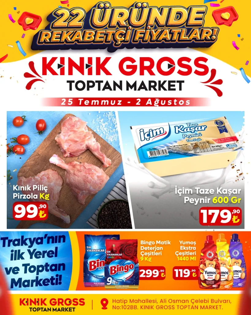 Kınık Gross Toptan Market 25 Temmuz - 2 Ağustos 2025 Katalog